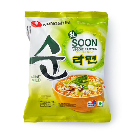 Лапша быстрого приготовления Nongshim Soon Veggie овощная