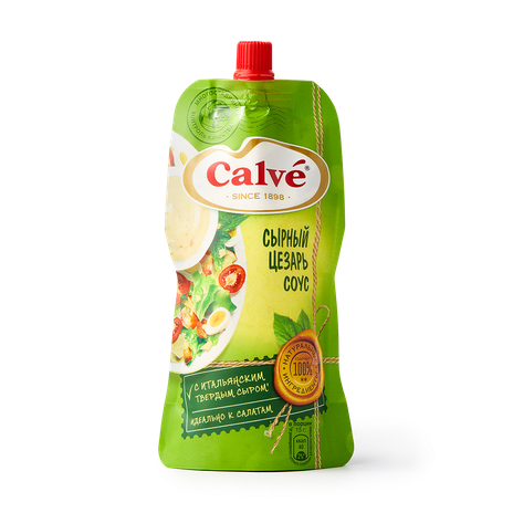 Соус Сырный Цезарь Calve, 230 г — купить с доставкой из Яндекс Лавки