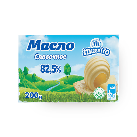 Масло сливочное 82,5% Musaffo