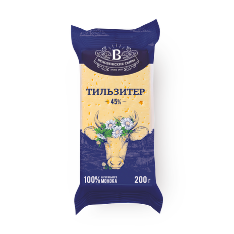 Сыр Тильзитер «Беловежские Сыры» 45%