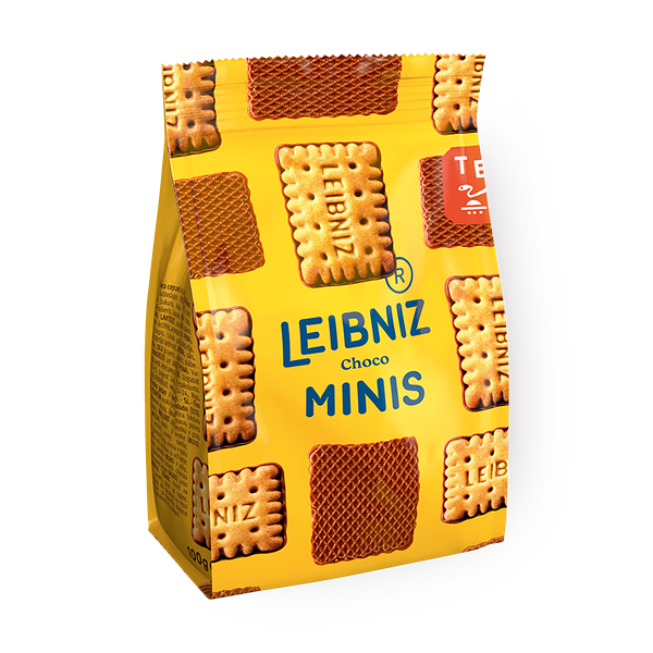 Печенье Leibniz Minis шоколад, частично покрытое шоколадом