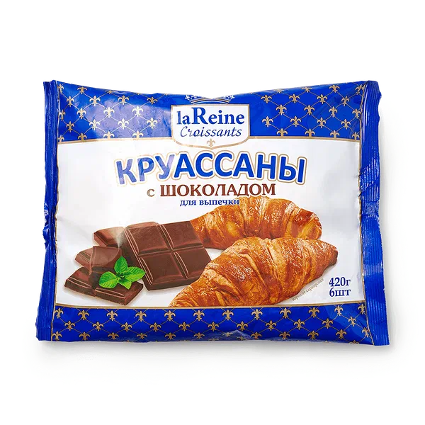 Круассаны для выпечки La Reine замороженные 420 г — купить по цене 149 ...
