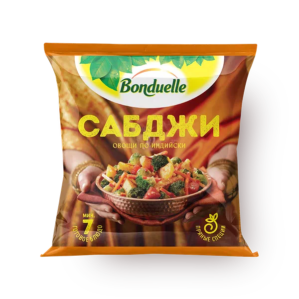 Овощи по-индийски Сабджи Bonduelle замороженные