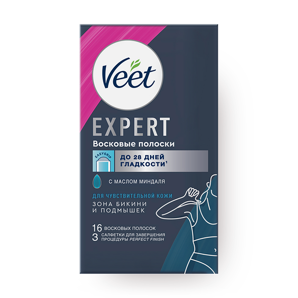 Восковые полоски Veet для чувствительной кожи