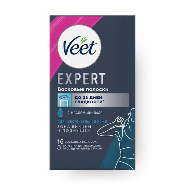 Восковые полоски Veet для чувствительной кожи