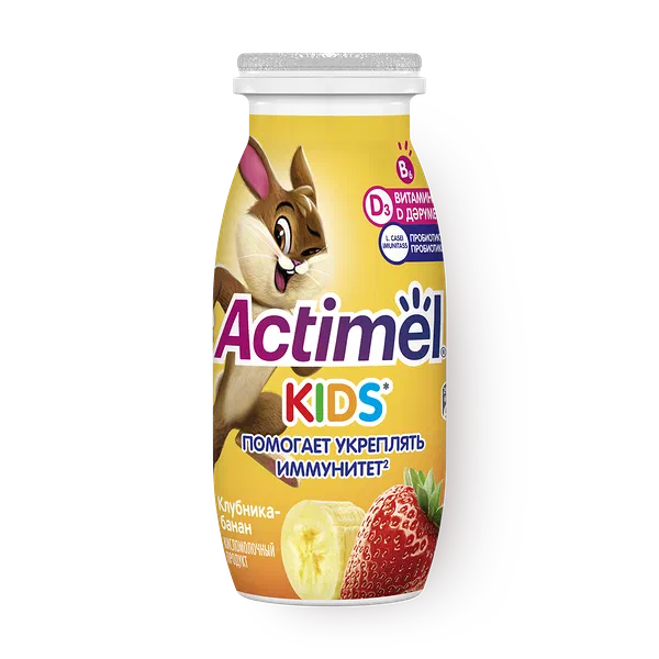 Йогурт Actimel Kids клубника-банан