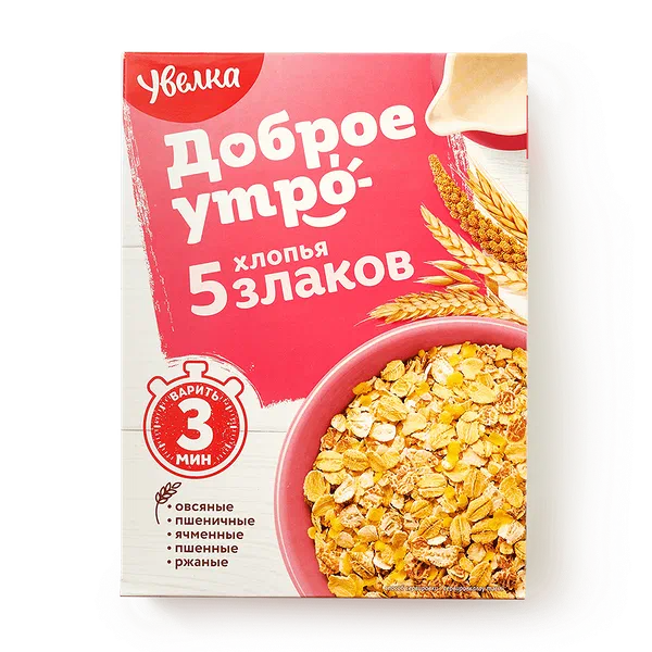 Хлопья 5 злаков «Увелка»
