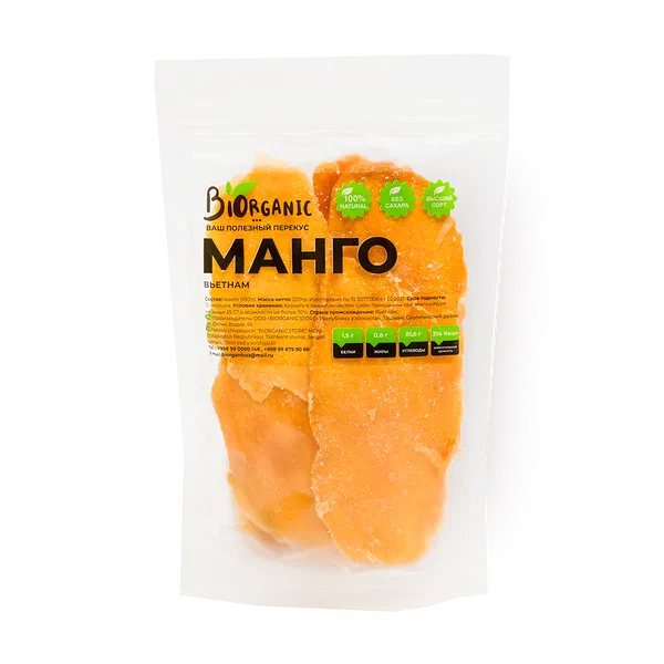 Манго сушёное Biorganic