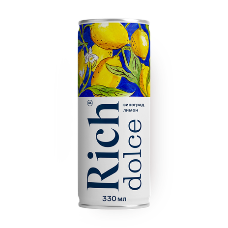 Напиток сокосодержащий Виноград-лимон Rich Dolce