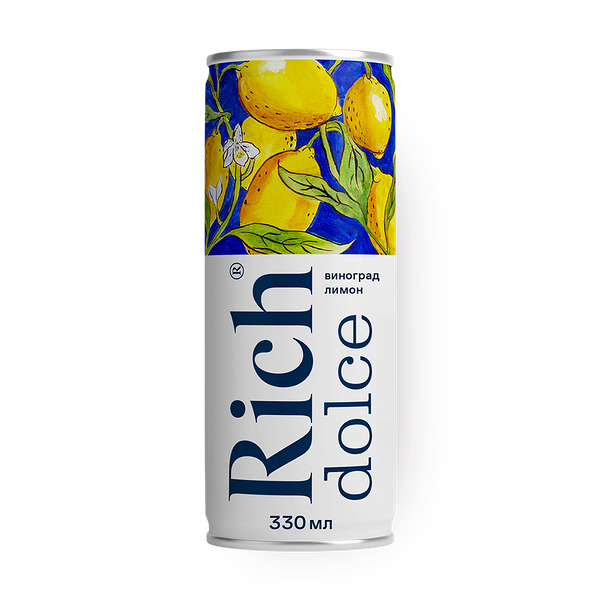 Напиток сокосодержащий Виноград-лимон Rich Dolce