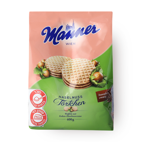 מאנר וופלים פריכים במילוי קרם קקאו ואגוזי לוז