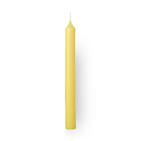 Свеча столовая Candles Asia жёлтая