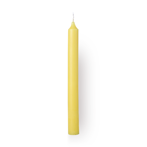 Свеча столовая Candles Asia жёлтая