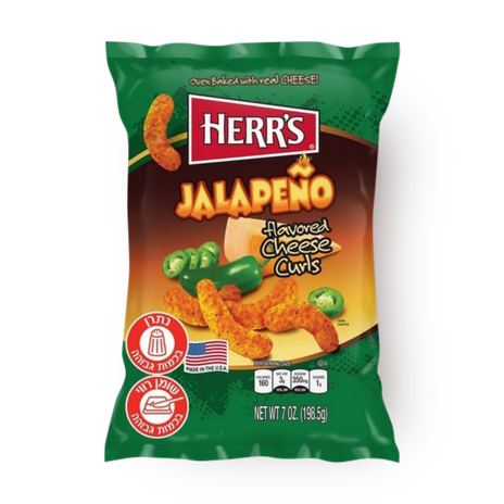 Herr's Jalapeno spicy cheese snack