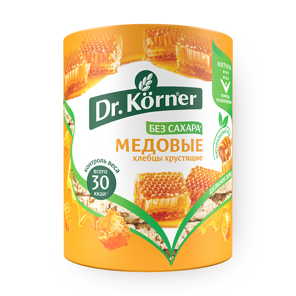 Хлебцы злаковые медовые Dr. Korner
