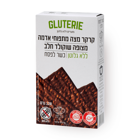 Gluten free Matzot with milk chocolate