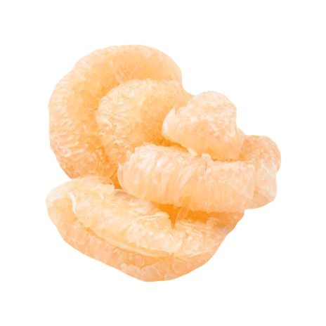 Peeled pomelo, packed