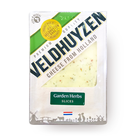 Veldhuyzen Garden Herbs Cheese  Slices
