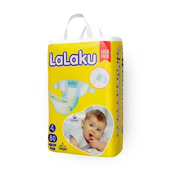 Подгузники Lalaku Giga Pack размер 4 7-18 кг