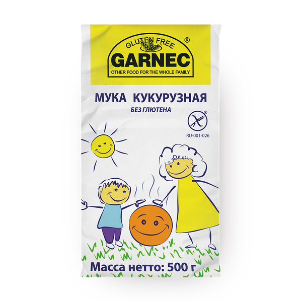 Мука кукуруз­ная Garnec без глюте­на