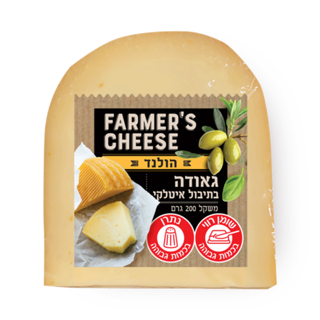 Gouda cheese with Italian seasoning Farmer's cheese