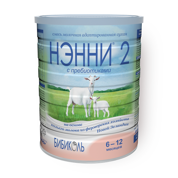 Смесь молочная на козьем молоке сухая «Нэнни» 2 с пребиотиками 6-12 месяцев