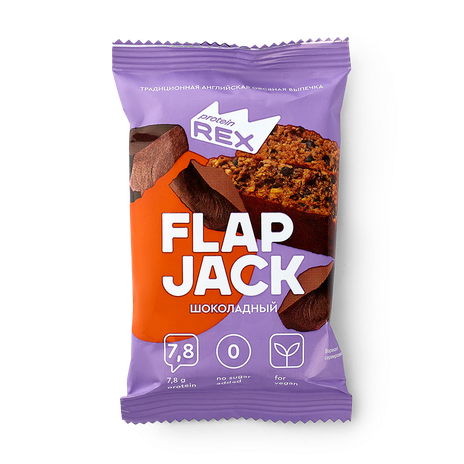 Печенье протеиновое ProteinRex Flap Jack шоколадное