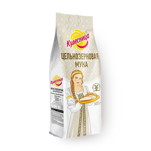 Мука пшеничная цельнозерновая «Кудесница»