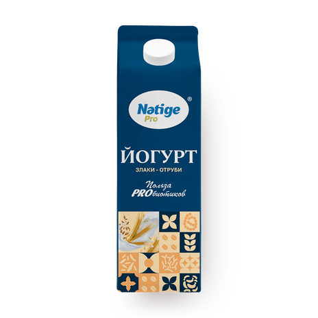 Йогурт Natige Pro злаки-отруби 1,5%