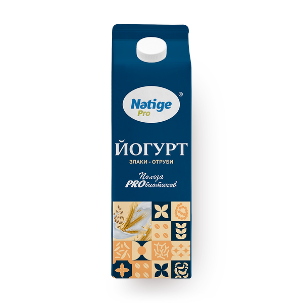 Йогурт Natige Pro злаки-отруби 1,5%