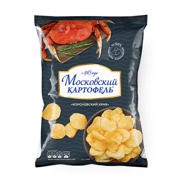 Чипсы Московский Картофель со вкусом краба