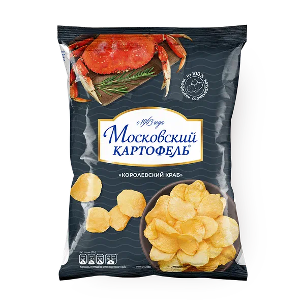 Чипсы Московский Картофель со вкусом краба