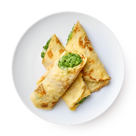 Омлет с сыром и шпинатом Creative Kitchen