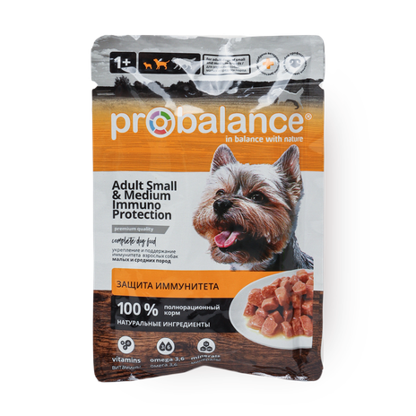 Корм влажный для собак ProBalance Adult Small&Medium Immuno Protection