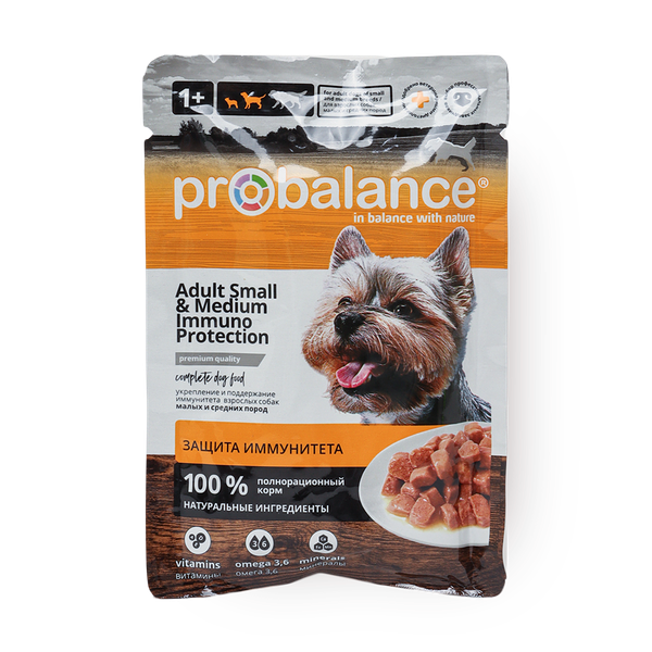 Корм влажный для собак ProBalance Adult Small&Medium Immuno Protection