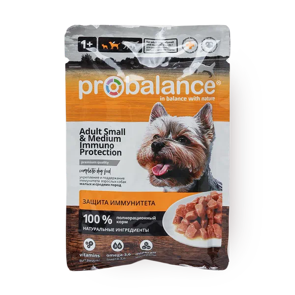 Корм влажный для собак ProBalance Adult Small&Medium Immuno Protection