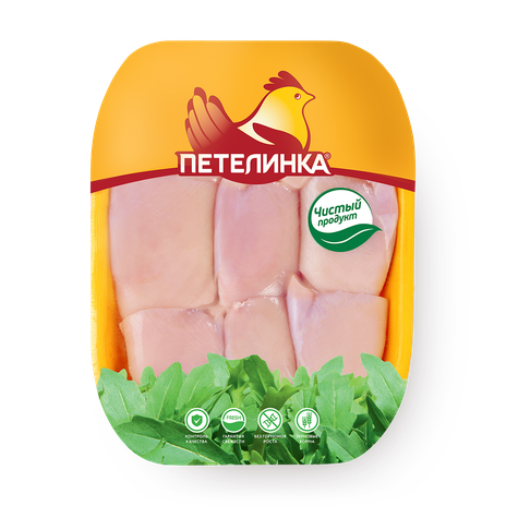Филе бедра цыплёнка-бройлера «Петелинка» без кожи