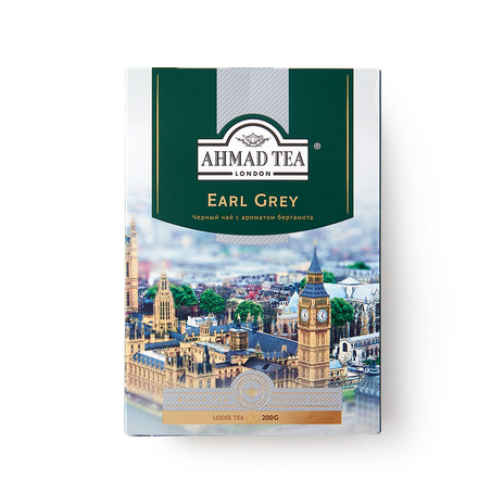 Чай чёрный Earl Grey Ahmad Tea с ароматом бергамота листовой