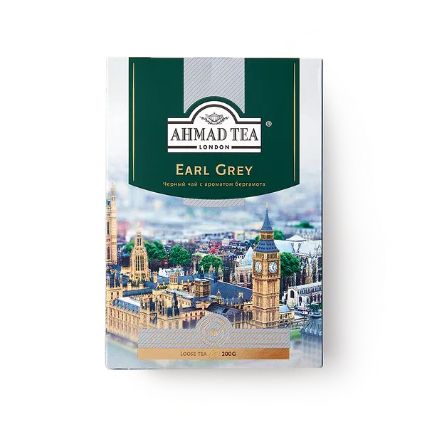 Чай чёрный Earl Grey Ahmad Tea с ароматом бергамота листовой