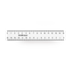 Линейка пластиковая ErichKrause Clear 15см прозрачная