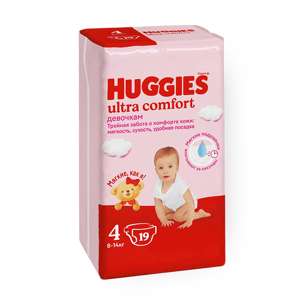 Подгузники Huggies Ultra Comfort 4 8-14 кг