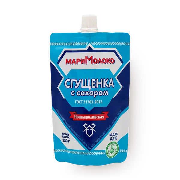 Молоко сгущённое с сахаром «Мари молоко»