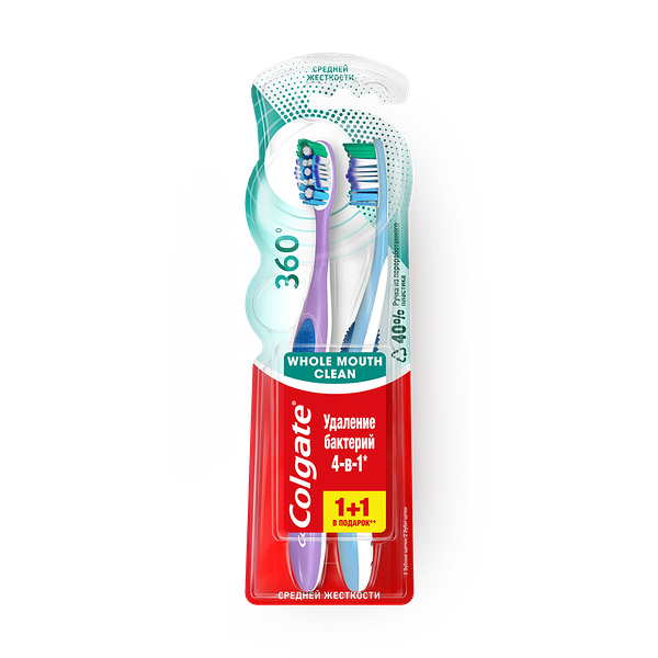 Зубная щётка Colgate 360 средняя