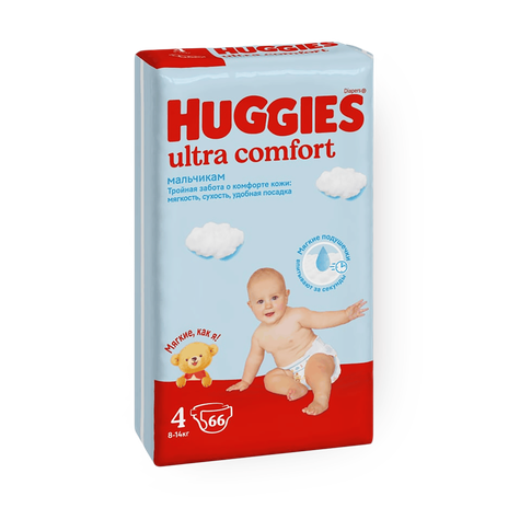 Подгузники Huggies Ultra Comfort 4 8-14 кг