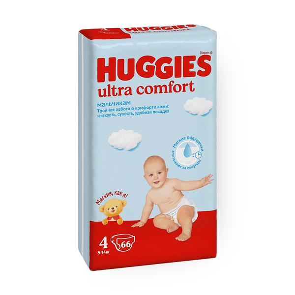 Подгузники Huggies Ultra Comfort 4 8-14 кг