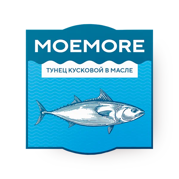 Тунец Tuna Moemore кусковой в подсолнечном масле