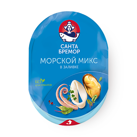 Коктейль из морепродуктов в заливке «Санта Бремор» Морской микс