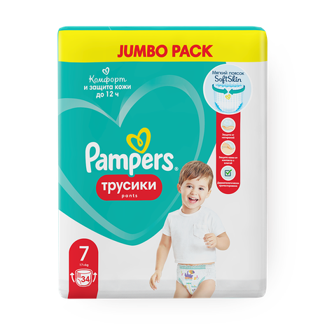 Подгузники-трусики Pampers Pants Soft Skin 17+ кг