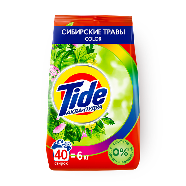 Стиральный порошок Tide Аква пудра Color Сибирские травы