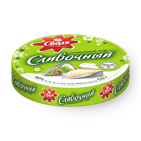 Сыр плавленый сливочный «Сваля»